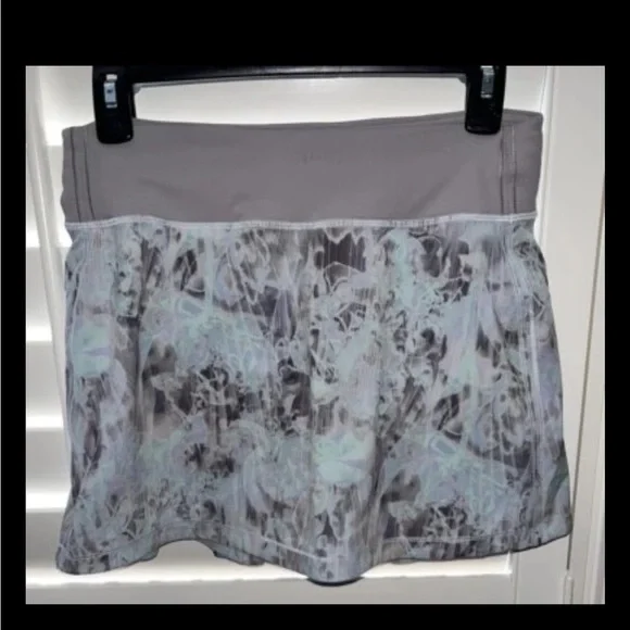 Lululemon Pace Rival Mid-Rise Skirt Plisse Bloom Mauve Grey 4 Tennis Pickleball - Picture 4 of 6